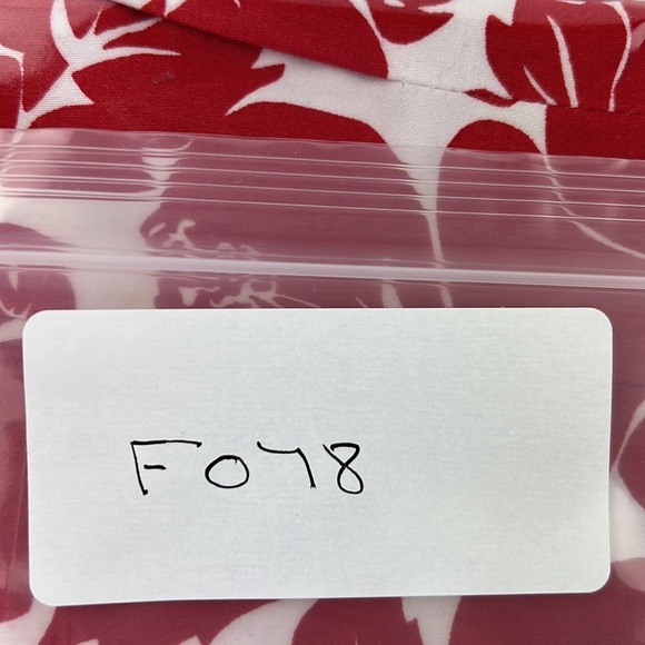 Talbots Women's cotton blend red floral midi a-line skirt - Picture 7 of 7